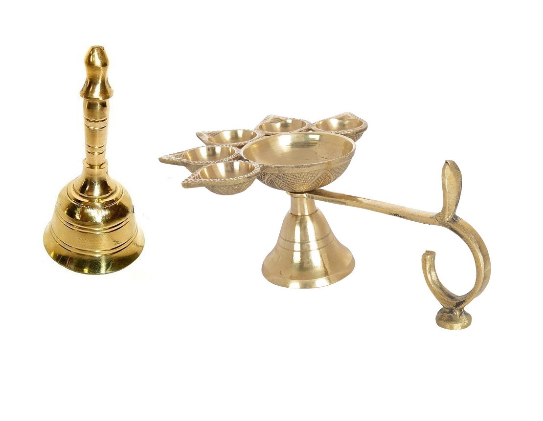 Puja Panch Aarti & Round Head Bell