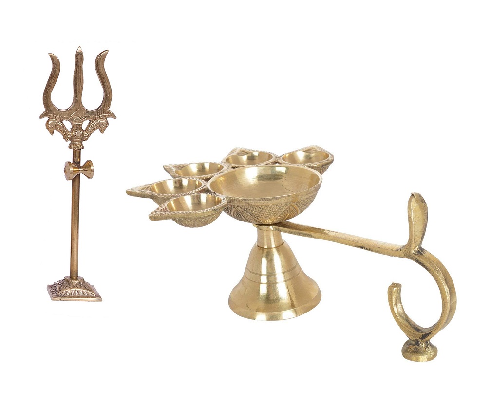 Puja Panch Aarti & Trishul With Damru