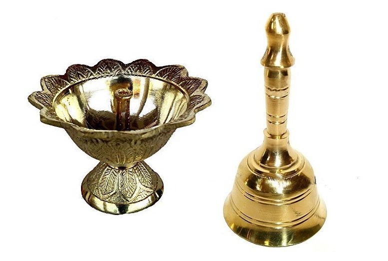 Diwali Devdas Diya & Round Head Bell