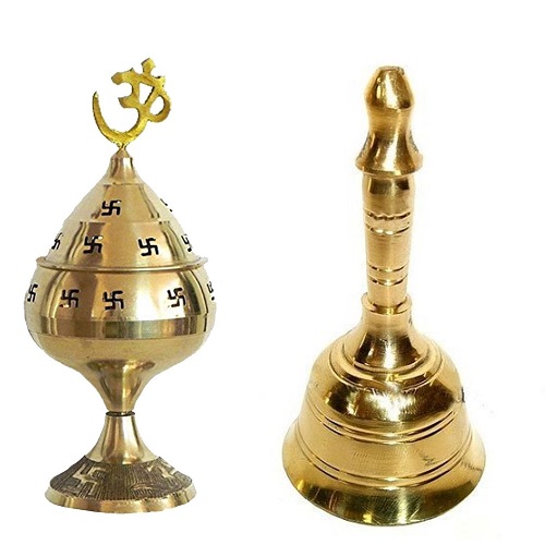 Jali Akhand Diya & Round Head Bell